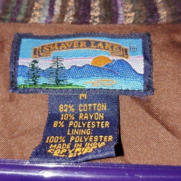 Shaver Lake textured boho button down jacket Sz M - Picture 5 of 6